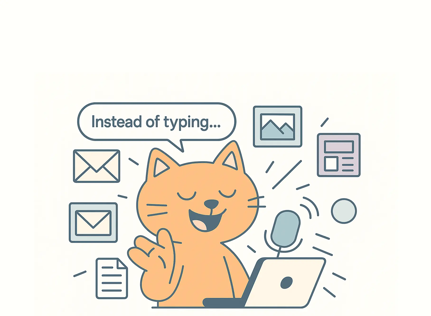 Work 10x Faster Than Typing - Productivity boost visualization